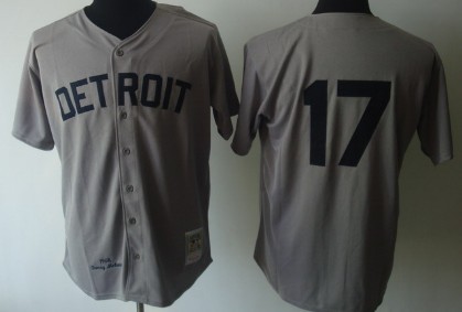 Detroit Tigers #17 Denny McLain 1968 Gray Wool Throwback Jersey Detroit Tigers #17 Denny McLain 1968 Gray Wool Throwback Jersey