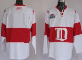 Detroit Red Wings Youth Customized White Winter Classic Jersey