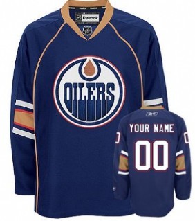 Edmonton Oilers Mens Customized Blue Thrid Jersey Edmonton Oilers Mens Customized Blue Thrid Jersey