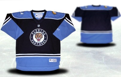 Florida Panthers Youth Customized Blue Third Jersey 