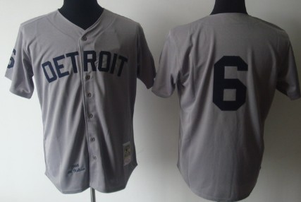 Detroit Tigers #6 Al Kaline 1968 Gray Wool Throwback Jersey Detroit Tigers #6 Al Kaline 1968 Gray Wool Throwback Jersey