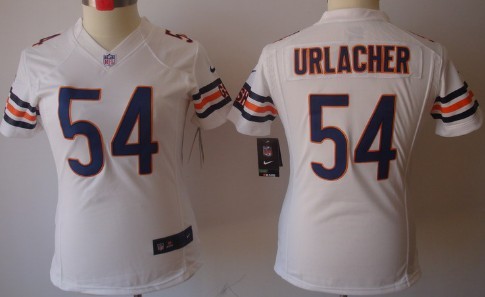 Nike Chicago Bears #54 Brian Urlacher White Limited Womens Jersey Nike Chicago Bears #54 Brian Urlacher White Limited Womens Jersey