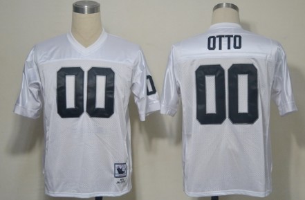 Oakland Raiders #00 Jim Otto White Throwback Jersey Oakland Raiders #00 Jim Otto White Throwback Jersey