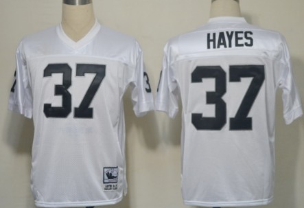 Oakland Raiders #37 Lester Hayes White Throwback Jersey Oakland Raiders #37 Lester Hayes White Throwback Jersey