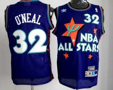 NBA 1995 All-Star #32 Shaquille O'neal Purple Swingman Throwback Jersey NBA 1995 All-Star #32 Shaquille O'neal Purple Swingman Throwback Jersey