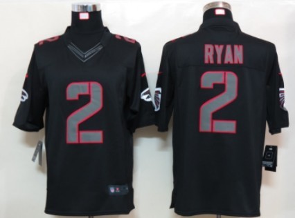 Nike Atlanta Falcons #2 Matt Ryan Black Impact Limited Jersey Nike Atlanta Falcons #2 Matt Ryan Black Impact Limited Jersey