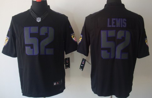 Nike Baltimore Ravens #52 Ray Lewis Black Impact Limited Jersey Nike Baltimore Ravens #52 Ray Lewis Black Impact Limited Jersey