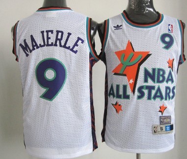NBA 1995 All-Star #9 Dan Majerle White Swingman Throwback Jersey NBA 1995 All-Star #9 Dan Majerle White Swingman Throwback Jersey