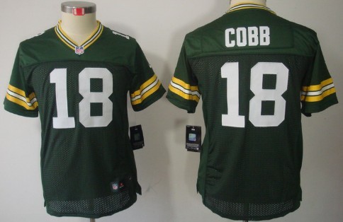 Nike Green Bay Packers #18 Randall Cobb Green Limited Kids Jersey Nike Green Bay Packers #18 Randall Cobb Green Limited Kids Jersey