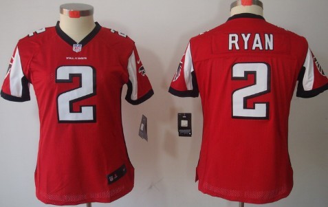 Nike Atlanta Falcons #2 Matt Ryan Red Limited Womens Jersey Nike Atlanta Falcons #2 Matt Ryan Red Limited Womens Jersey