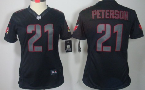 Nike Arizona Cardinals #21 Patrick Peterson Black Impact Limited Womens Jersey Nike Arizona Cardinals #21 Patrick Peterson Black Impact Limited Womens Jersey