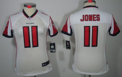 Nike Atlanta Falcons #11 Julio Jones White Limited Womens Jersey Nike Atlanta Falcons #11 Julio Jones White Limited Womens Jersey