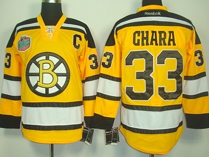 Boston Bruins #33 Zdeno Chara Yellow Jersey Boston Bruins #33 Zdeno Chara Yellow Jersey
