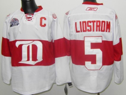 Detroit Red Wings #5 Nicklas Lidstrom White Winter Classic Jersey Detroit Red Wings #5 Nicklas Lidstrom White Winter Classic Jersey