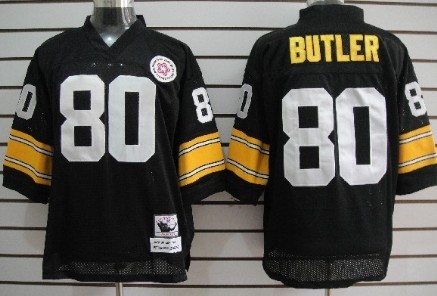 Pittsburgh Steelers #80 Jack Butler Black Throwback Jersey Pittsburgh Steelers #80 Jack Butler Black Throwback Jersey