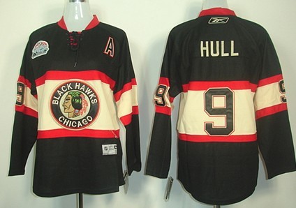 Chicago Blackhawks #9 Bobby Hull Black Third Kids Jersey Chicago Blackhawks #9 Bobby Hull Black Third Kids Jersey