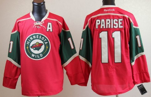 Minnesota Wild #11 Zach Parise Red Jersey Minnesota Wild #11 Zach Parise Red Jersey