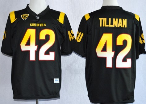 Arizona State Sun Devils #42 Pat Tillman 2013 Black Jersey Arizona State Sun Devils #42 Pat Tillman 2013 Black Jersey