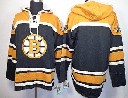 Old Time Hockey Boston Bruins Blank Black Hoodie Old Time Hockey Boston Bruins Blank Black Hoodie