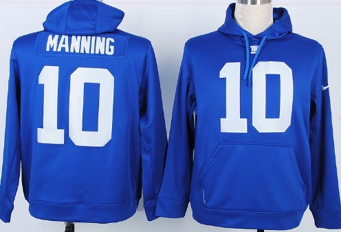 Nike New York Giants #10 Eli Manning Blue Hoodie Nike New York Giants #10 Eli Manning Blue Hoodie