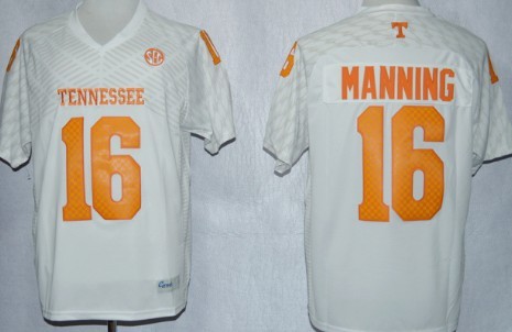 Tennessee Volunteers #16 Peyton Manning 2013 White Jersey 