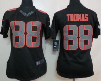 Nike Denver Broncos #88 Demaryius Thomas Black Impact Limited Womens Jersey Nike Denver Broncos #88 Demaryius Thomas Black Impact Limited Womens Jersey