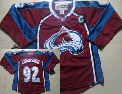 Colorado Avalanche #92 Gabriel Landeskog Red Jersey Colorado Avalanche #92 Gabriel Landeskog Red Jersey
