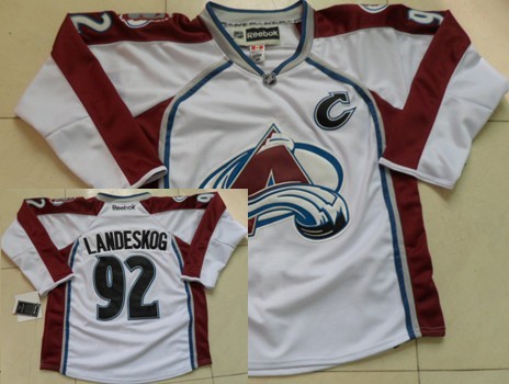 Colorado Avalanche #92 Gabriel Landeskog White Jersey Colorado Avalanche #92 Gabriel Landeskog White Jersey