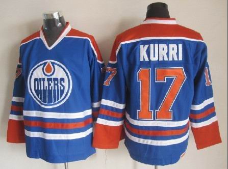Edmonton Oilers #17 Jari Kurri Royal Blue Throwback CCM Jersey Edmonton Oilers #17 Jari Kurri Royal Blue Throwback CCM Jersey
