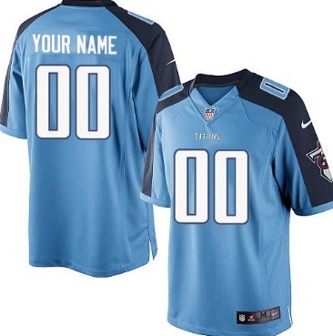 Kids' Nike Tennessee Titans Customized Light Blue Limited Jersey Kids' Nike Tennessee Titans Customized Light Blue Limited Jersey