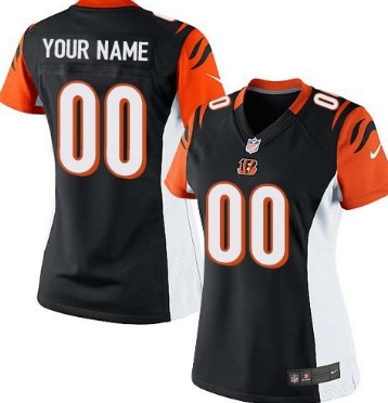 Women's Nike Cincinnati Bengals Customized Black Limited Jersey