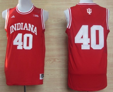 Indiana Hoosiers #40 Cody Zeller Red Big 10 Patch Jersey Indiana Hoosiers #40 Cody Zeller Red Big 10 Patch Jersey