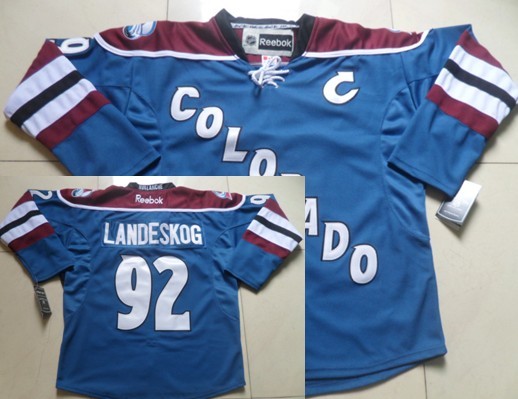 Colorado Avalanche #92 Gabriel Landeskog Blue Third Jersey Colorado Avalanche #92 Gabriel Landeskog Blue Third Jersey