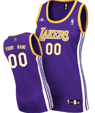 Womens Los Angeles Lakers Customized Purple Jersey Womens Los Angeles Lakers Customized Purple Jersey