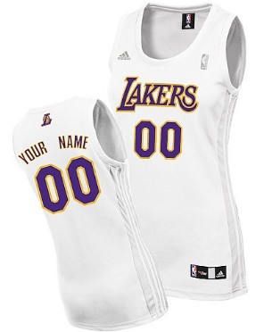 Womens Los Angeles Lakers Customized White Jersey Womens Los Angeles Lakers Customized White Jersey