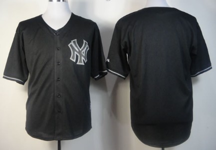 New York Yankees Blank 2012 Black Fashion Jersey New York Yankees Blank 2012 Black Fashion Jersey