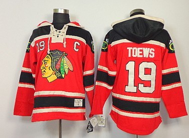 Old Time Hockey Chicago Blackhawks #19 Jonathan Toews Red Hoodie Old Time Hockey Chicago Blackhawks #19 Jonathan Toews Red Hoodie