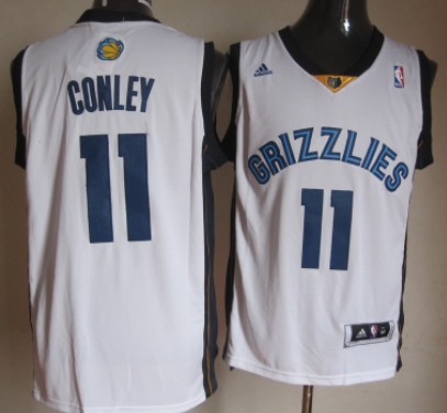 Memphis Grizzlies #11 Mike Conley Revolution 30 Swingman White Jersey Memphis Grizzlies #11 Mike Conley Revolution 30 Swingman White Jersey