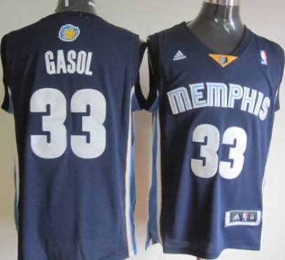 Memphis Grizzlies #33 Marc Gasol Revolution 30 Swingman Navy Blue Jersey Memphis Grizzlies #33 Marc Gasol Revolution 30 Swingman Navy Blue Jersey