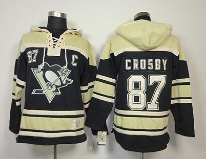 Old Time Hockey Pittsburgh Penguins #87 Sidney Crosby Black Hoodie Old Time Hockey Pittsburgh Penguins #87 Sidney Crosby Black Hoodie