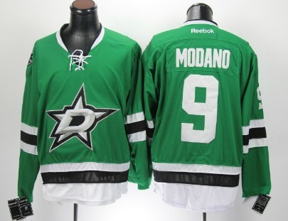 Dallas Stars #9 Mike Modano 2013 Green Jersey Dallas Stars #9 Mike Modano 2013 Green Jersey