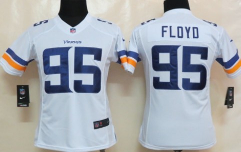 Nike Minnesota Vikings #95 Sharrif Floyd 2013 White Limited Womens Jersey Nike Minnesota Vikings #95 Sharrif Floyd 2013 White Limited Womens Jersey