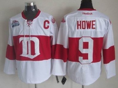 Detroit Red Wings #9 Gordie Howe White Winter Classic Jersey Detroit Red Wings #9 Gordie Howe White Winter Classic Jersey