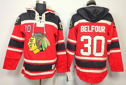 Old Time Hockey Chicago Blackhawks #30 Ed Belfour Red Hoodie Old Time Hockey Chicago Blackhawks #30 Ed Belfour Red Hoodie