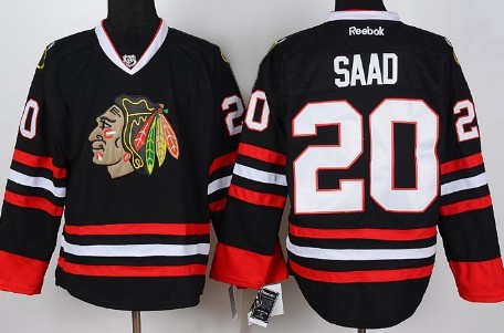 Chicago Blackhawks #20 Brandon Saad Black Jersey Chicago Blackhawks #20 Brandon Saad Black Jersey