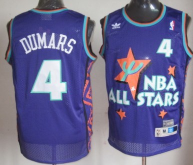 NBA 1995 All-Star #4 Joe Dumars Purple Swingman Throwback Jersey NBA 1995 All-Star #4 Joe Dumars Purple Swingman Throwback Jersey