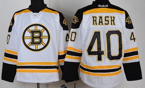 Boston Bruins #40 Tuukka Rask White Jersey Boston Bruins #40 Tuukka Rask White Jersey