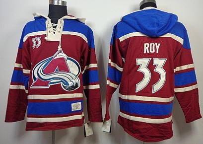Old Time Hockey Colorado Avalanche #33 Patrick Roy Red Hoodie Old Time Hockey Colorado Avalanche #33 Patrick Roy Red Hoodie
