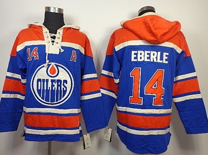 Old Time Hockey Edmonton Oilers #14 Jordan Eberle Royal Blue Hoodie Old Time Hockey Edmonton Oilers #14 Jordan Eberle Royal Blue Hoodie
