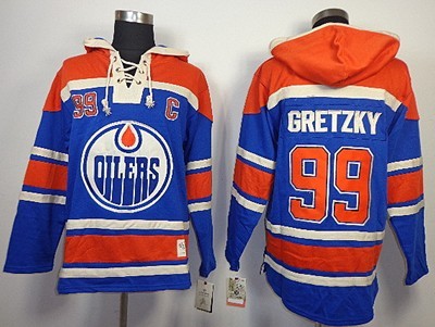 Old Time Hockey Edmonton Oilers #99 Wayne Gretzky Royal Blue Hoodie Old Time Hockey Edmonton Oilers #99 Wayne Gretzky Royal Blue Hoodie